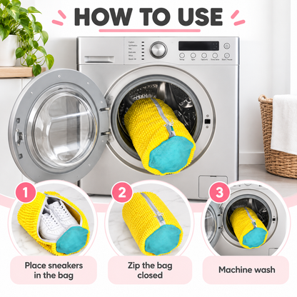 SnapFlex™ Machine Wash Shoe Bags x2 + FREE Brush