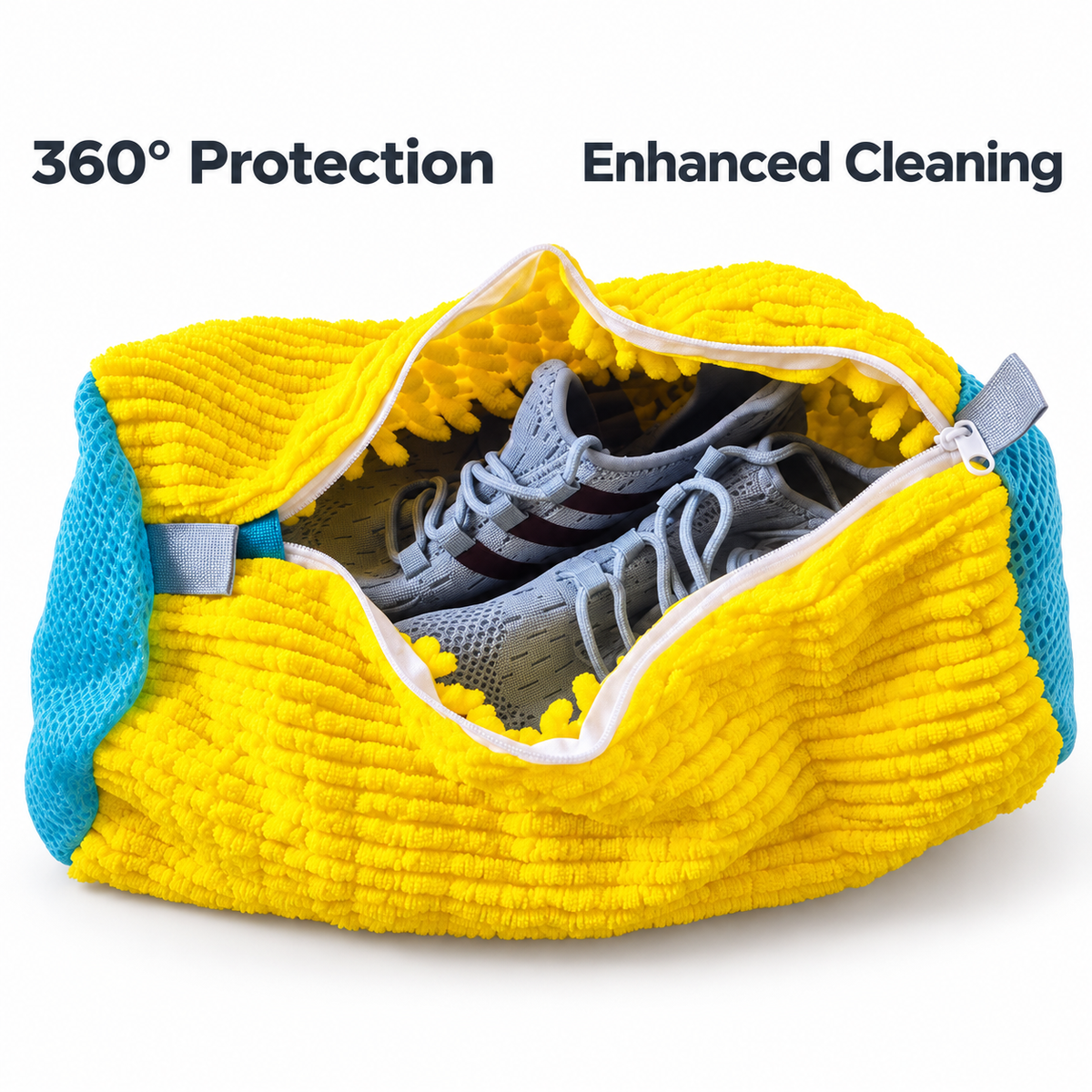 SnapFlex™ Machine Wash Shoe Bags x2 + FREE Brush